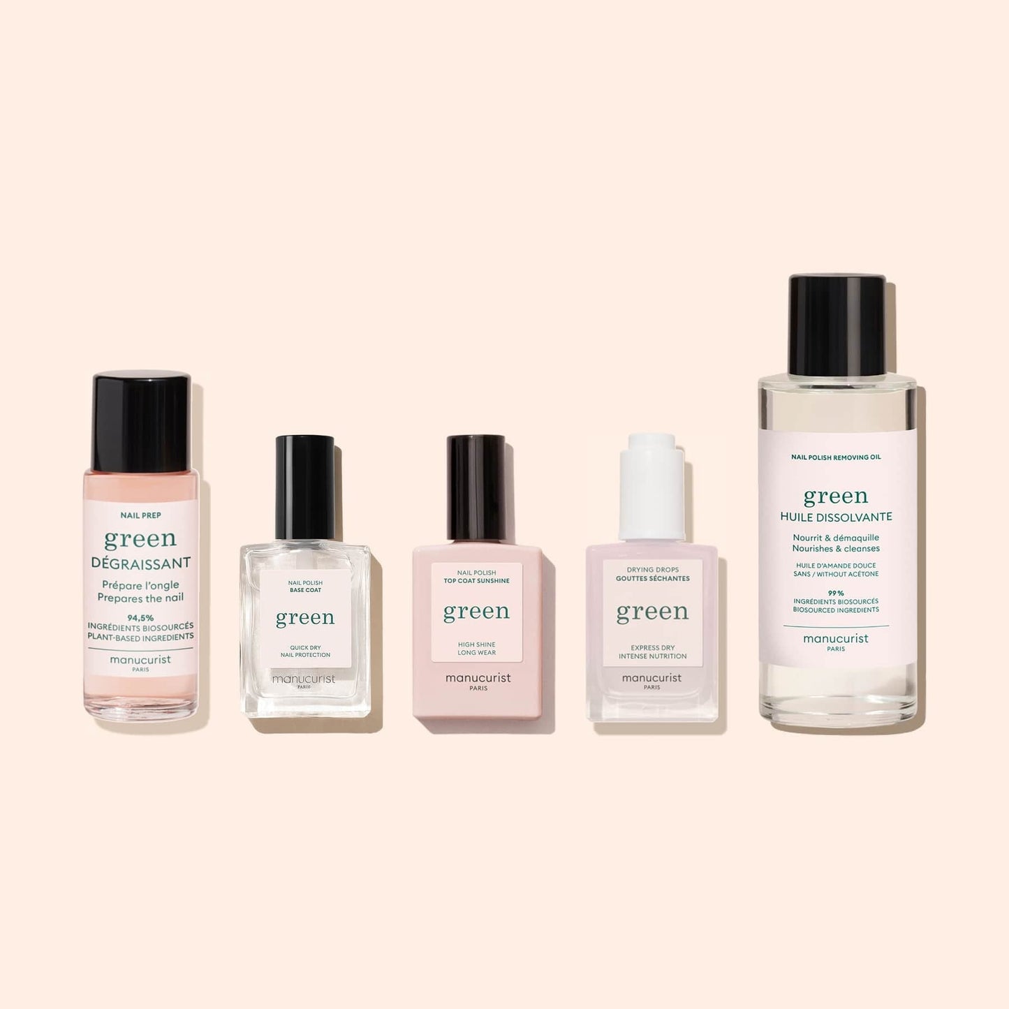 Trio Base Top Huile Dissolvante Green™