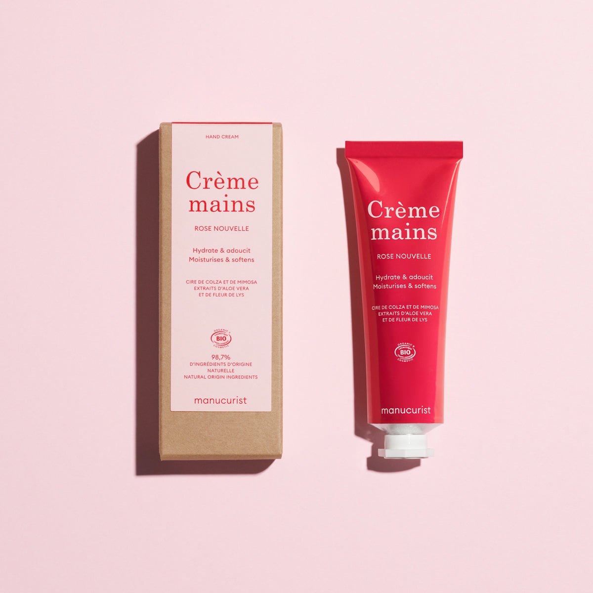 Crème Mains Parfum Rose Nouvelle - Cosmos Organic